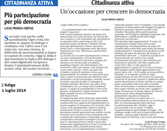 2014 07 01 Adige Cittadinanza attiva (L. F. Crepaz)